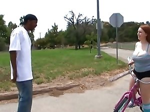Red head PAWG get's pounded by long black cock